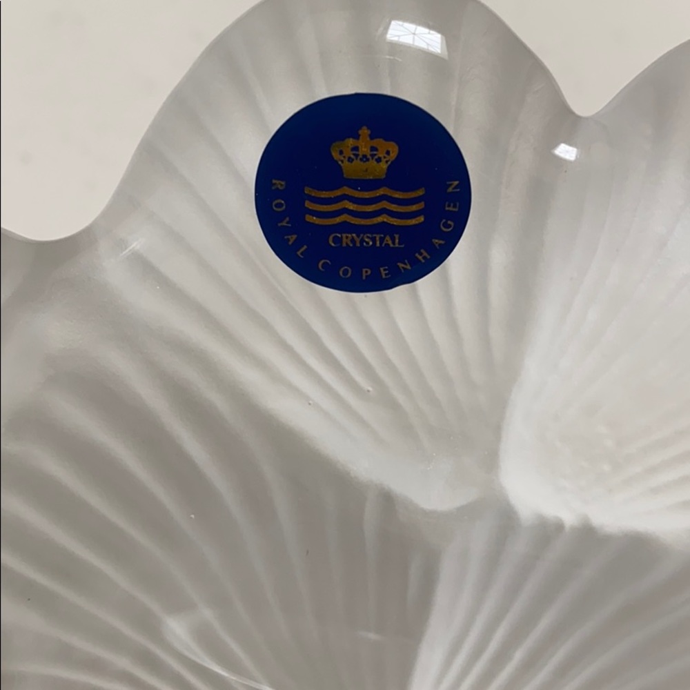 Unused Royal Copenhagen crystal dish. - Picture 3 of 5